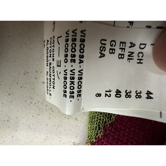 MISSONI Multicolor Striped Knit A-Line Tank Halter Dress | Tagged Size: 8 - Picture 10 of 14